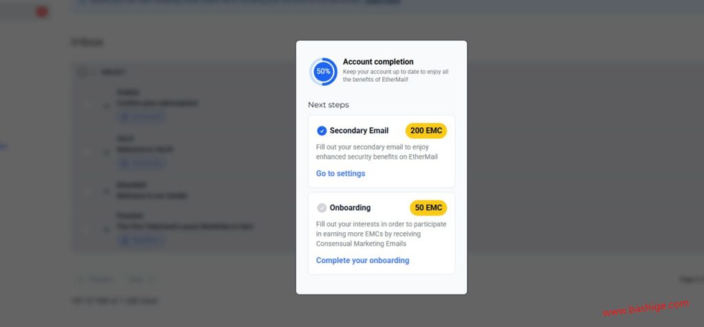 EtherMail Web3初始设置